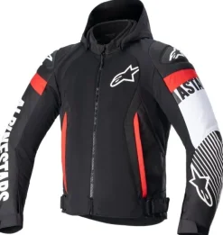 Alpinestars Zaca Air Motorjas Black White Red Fluo 1231> Motorjassen