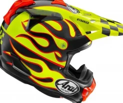 Arai MX-V EVO Flame Yellow> Adventure Helmen|Crosshelmen