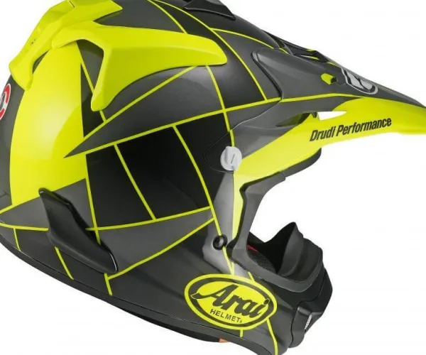 Arai MX-V EVO Peak Yellow> Adventure Helmen|Crosshelmen