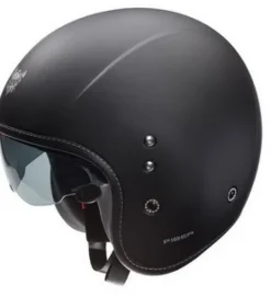 Barock Pilot matt black> Retro Helmen|Jethelmen