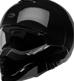 BELL Broozer 06 Gloss Black> Jethelmen|Helmen Met Zonnevizier