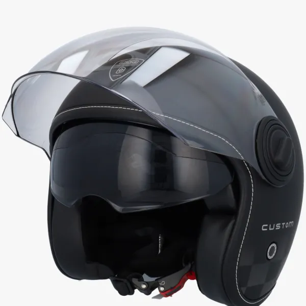 Beon B108 Custom Matt Zwart>DAMES Jethelmen|Dames Scooterhelmen