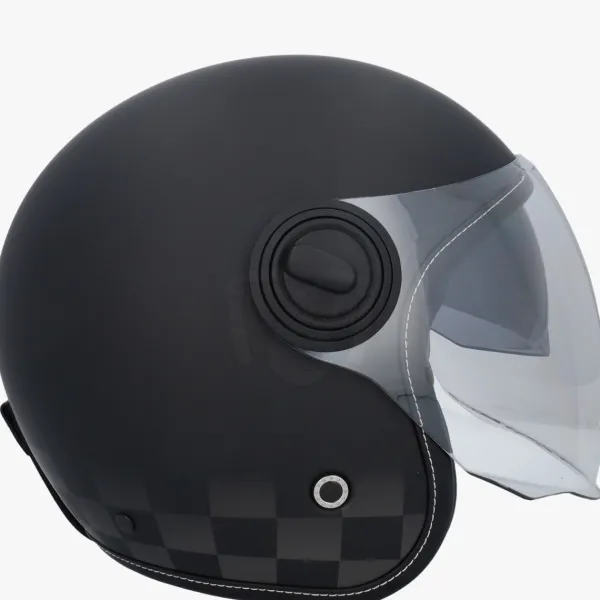 Beon B108 Custom Matt Zwart>DAMES Jethelmen|Dames Scooterhelmen