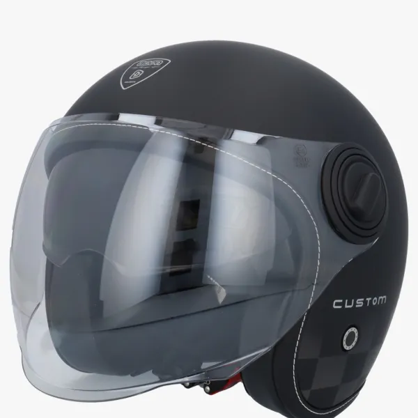 Beon B108 Custom Matt Zwart>DAMES Jethelmen|Dames Scooterhelmen