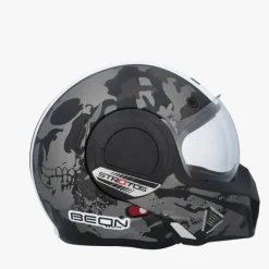 Beon B707 SKULL Zwart/Wit><noscript><img width=