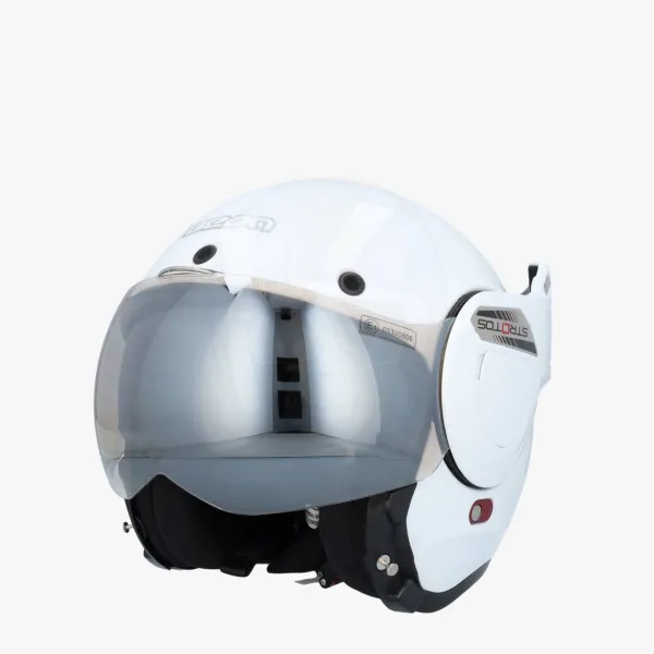 Beon B707 Stratos Wit> Systeemhelmen|Helmen Met Zonnevizier