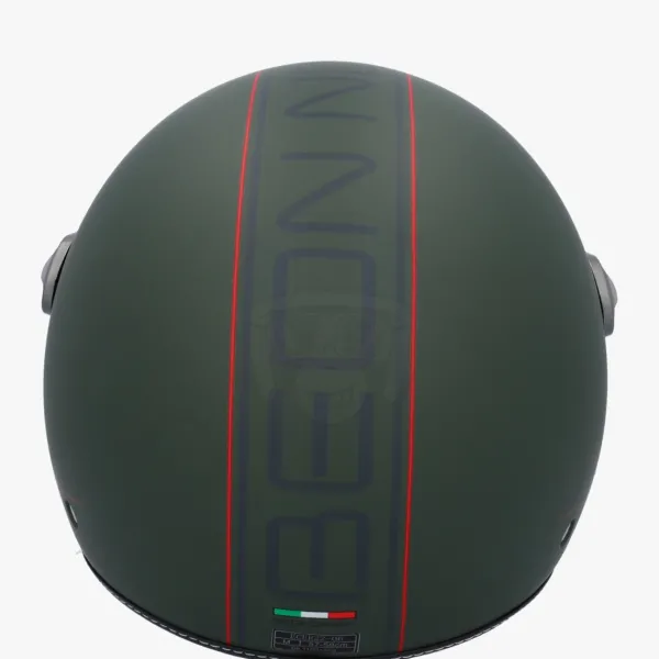 Beon Design-B Luxe Army Green>DAMES Vespa Helmen|Jethelmen