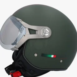 Beon Design-B Luxe Army Green>DAMES Vespa Helmen|Jethelmen
