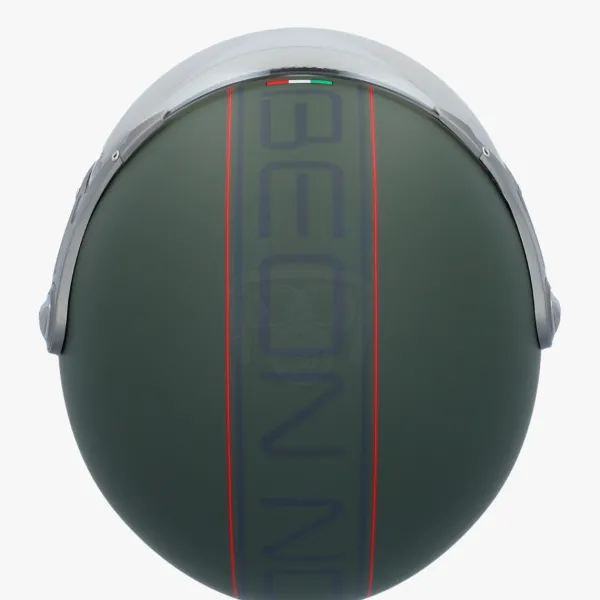 Beon Design-B Luxe Army Green>DAMES Vespa Helmen|Jethelmen