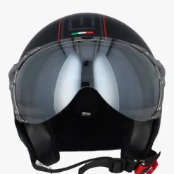 Beon Design-B Luxe Matzwart>DAMES Vespa Helmen|Jethelmen