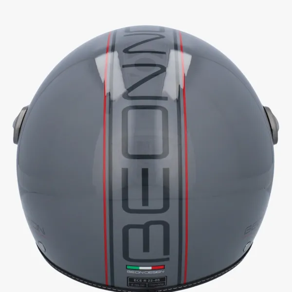 Beon Design-B Luxe Nardo Grey>DAMES Vespa Helmen|Jethelmen