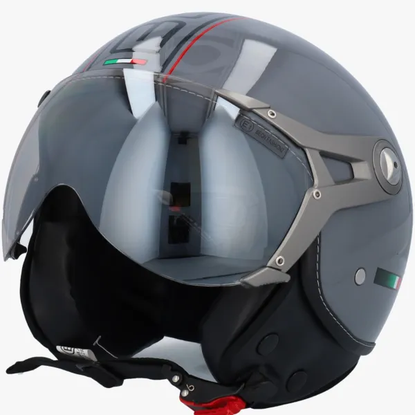 Beon Design-B Luxe Nardo Grey>DAMES Vespa Helmen|Jethelmen