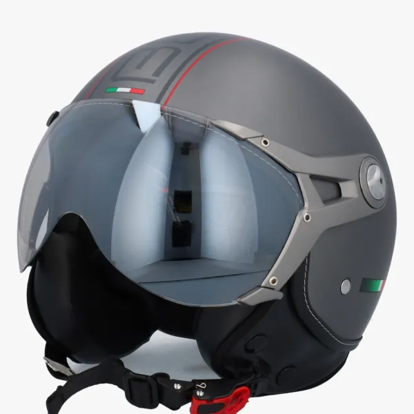Beon Design-B Luxe Titanium>DAMES Vespa Helmen|Jethelmen