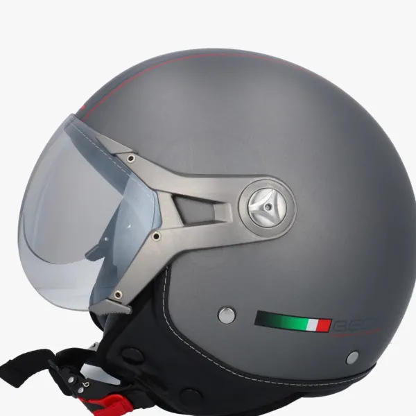 Beon Design-B Luxe Titanium>DAMES Vespa Helmen|Jethelmen