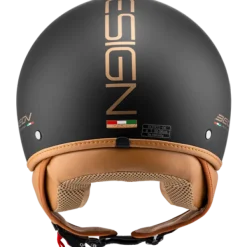 Beon Design Luxe Matzwart>DAMES Vespa Helmen|Jethelmen