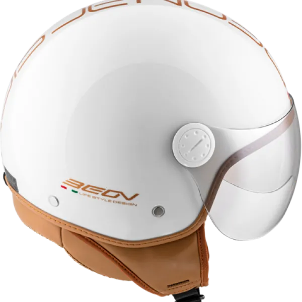 Beon Design Luxe wit>DAMES Vespa Helmen|Jethelmen