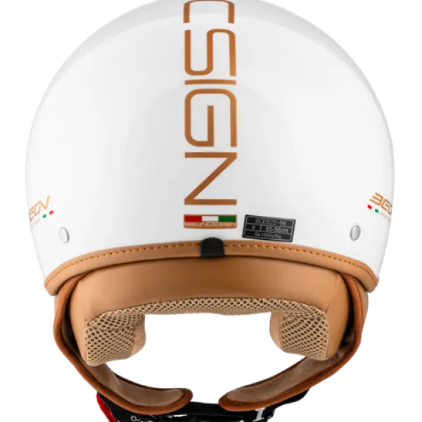 Beon Design Luxe wit>DAMES Vespa Helmen|Jethelmen