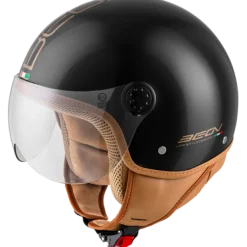 Beon Design Luxe zwart>DAMES Vespa Helmen|Jethelmen