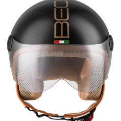 Beon Design Luxe zwart>DAMES Vespa Helmen|Jethelmen