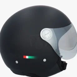 Beon Design Matzwart>DAMES Vespa Helmen|Jethelmen