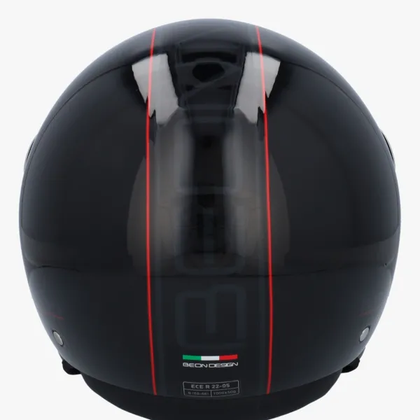 Beon Design zwart>DAMES Vespa Helmen|Jethelmen