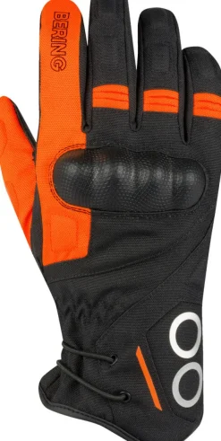Bering Lady Zephyr Gloves Grey/Orange> Motorhandschoenen