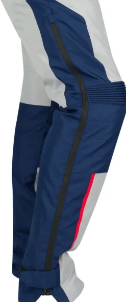 Bering Siberia Motorbroek Grey/Blue/Red> Motorbroeken