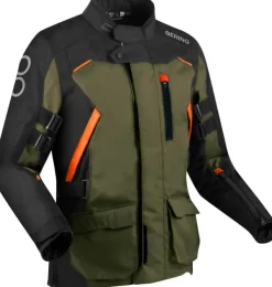 Bering Zephyr Motorjas Black/Khaki/Orange> Motorjassen