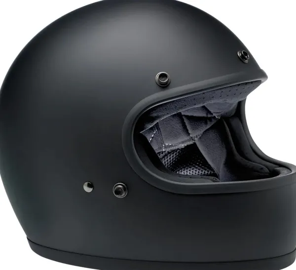 Biltwell Gringo Flat Black> Retro Helmen|Integraalhelmen