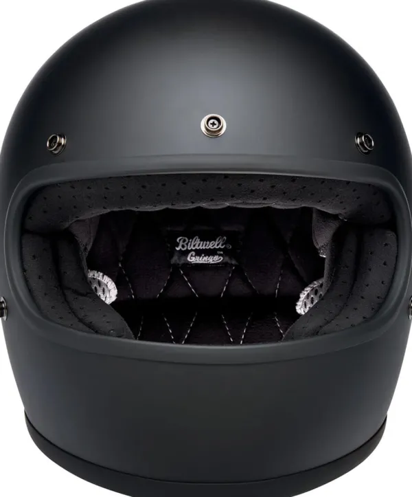 Biltwell Gringo Flat Black> Retro Helmen|Integraalhelmen