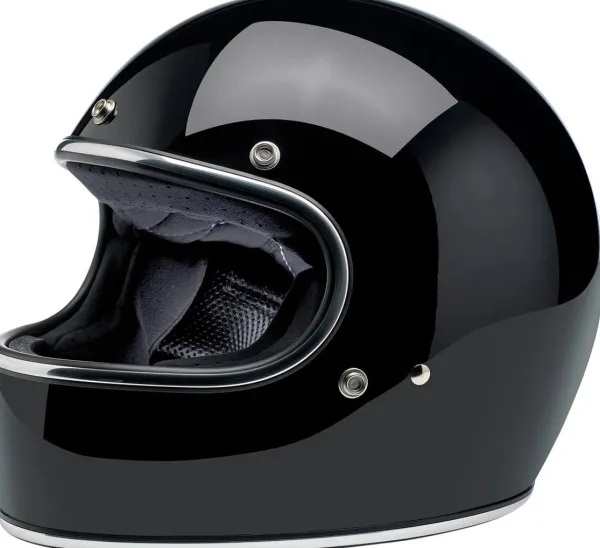 Biltwell Gringo Gloss Black> Retro Helmen|Integraalhelmen