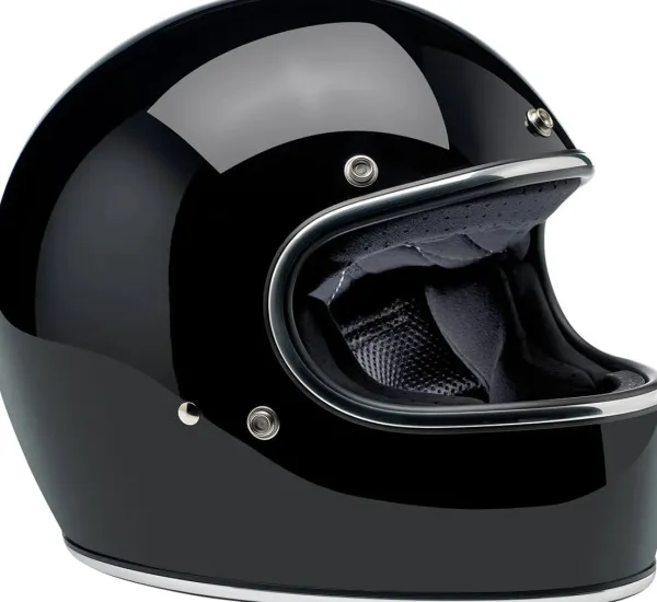 Biltwell Gringo Gloss Black> Retro Helmen|Integraalhelmen