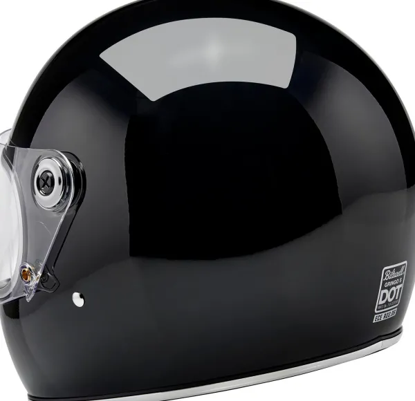 Biltwell Gringo S Gloss Black> Retro Helmen|Integraalhelmen