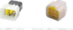 Chigee Technology 6pin OBD adapter kabel Delphi/Benelli MFP0046> Motor Accessoires