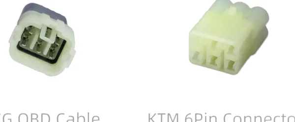 Chigee Technology 6pin OBD adapter kabel KTM MFP0050> Motor Accessoires