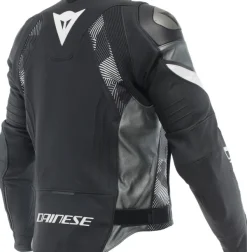 Dainese Avro 5 Leather Jacket Motorjas Black/White/Anthracite> Motorjassen