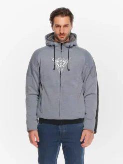 Dainese Bovisa Safety Motorhoodie Grey-Melange/Black N42><noscript><img width=
