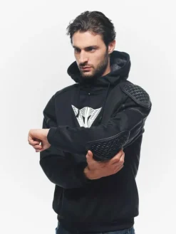 Dainese Daemon-X Motorhoodie Black/Black/White 948> Motorhoodies|Motorjassen