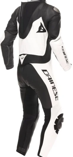 Dainese Demon Sprint Perf 1Pc Leather Suit Racepak Black/White/White> Motorpakken