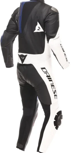 Dainese Demon Sprint Perf 1Pc Leather Suit Racepak Black/White/Red-Lava> Motorpakken