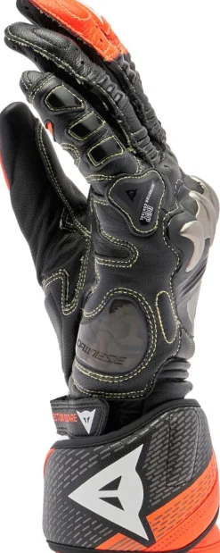 Dainese Full Metal 7 Gloves Black/Red-Fluo 628> Motorhandschoenen
