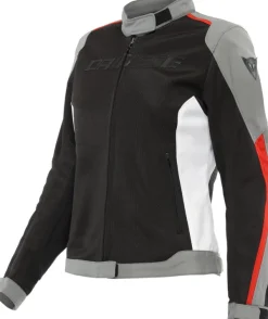 Dainese Hydraflux 2 Air D-Dry Lady Motorjas Black/Charcoal Gray/Lava Red 60F> Motorjassen