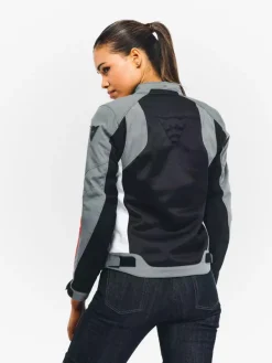 Dainese Hydraflux 2 Air D-Dry Lady Motorjas Black/Charcoal Gray/Lava Red 60F><noscript><img width=