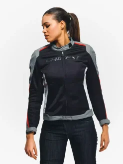 Dainese Hydraflux 2 Air D-Dry Lady Motorjas Black/Charcoal Gray/Lava Red 60F><noscript><img width=