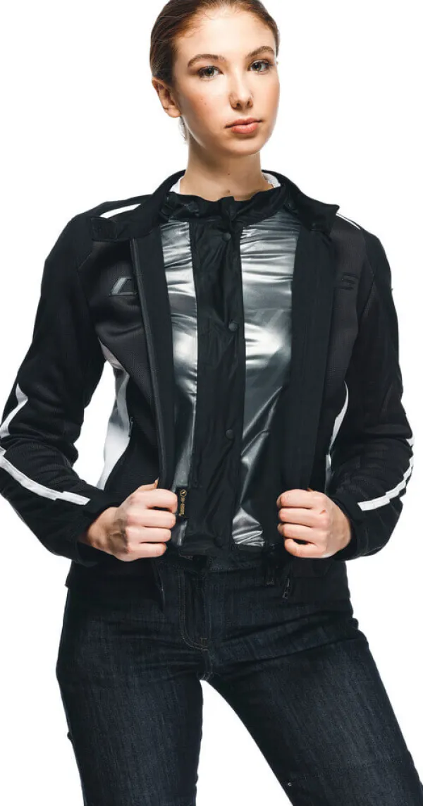 Dainese Hydraflux 2 Air D-Dry Lady Motorjas Black/Black/White 948> Motorjassen
