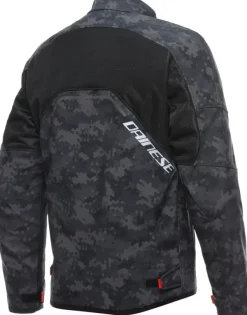 Dainese Ignite Air Tex Motorjas Camo Gray/Black/Fluo Red 97H> Motorjassen