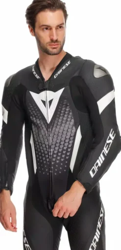 Dainese Laguna Seca 6 1Pc Suit Perforated Black/White/Anthracite F13> Motorpakken