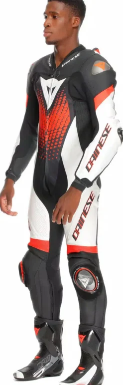 Dainese Laguna Seca 6 1Pc Suit Perforated Black/White/Red-Fluo N32><noscript><img width=