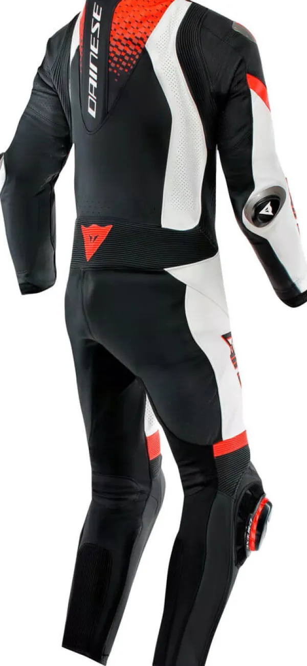 Dainese Laguna Seca 6 1Pc Suit Perforated Black/White/Red-Fluo N32> Motorpakken