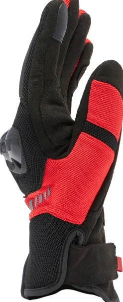 Dainese Mig 3 Air Tex Gloves Black/Red-Lava> Motorhandschoenen